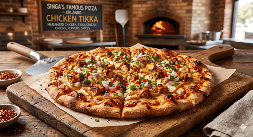Signature Chicken Tikka Pizza