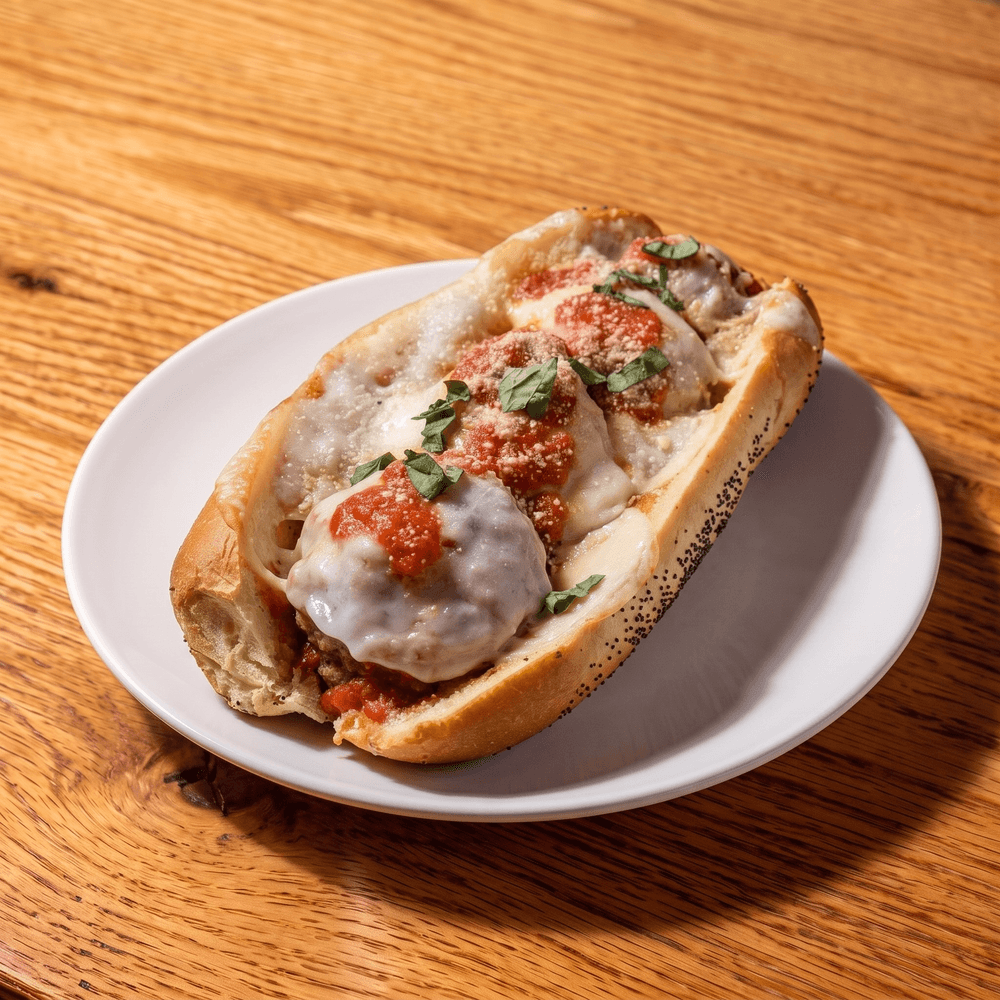 Meatball Parmigiana Sandwich