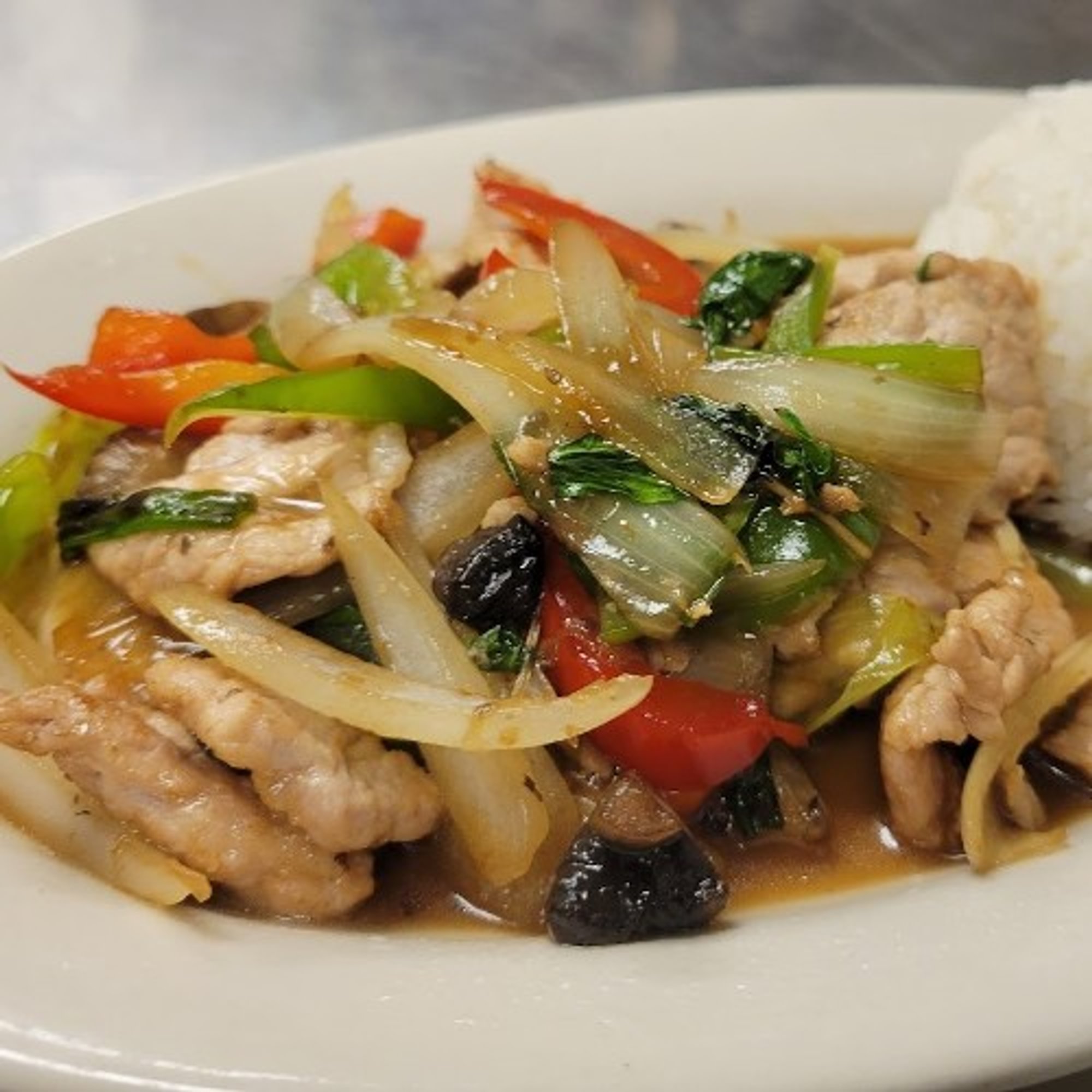 Pad PRIK + Rice