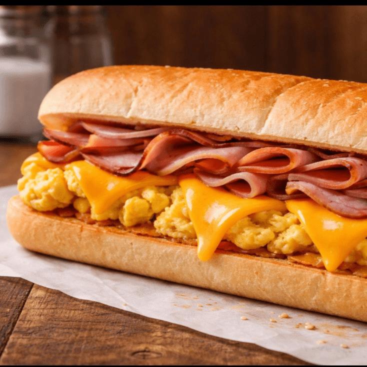 HAM EGG & CHEESE SANDWICH