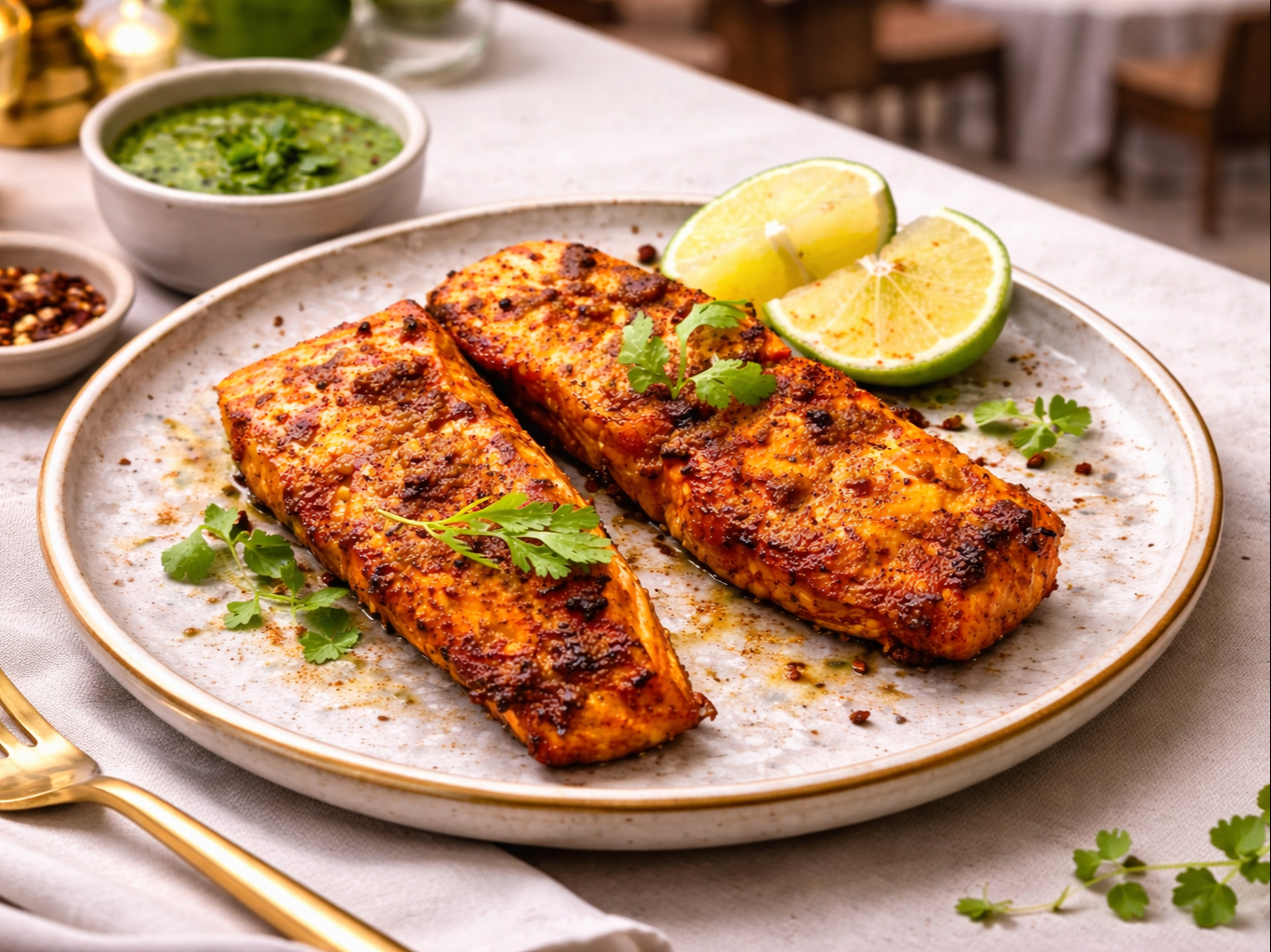 Tandoori Salmon (Halal)