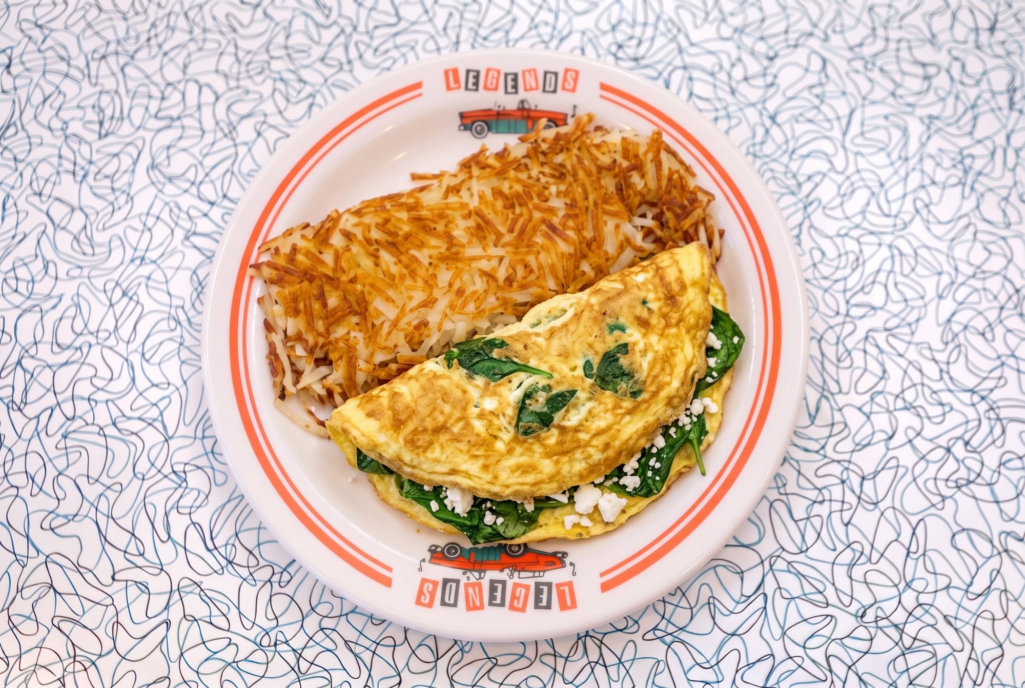 Spinach & Feta Omelette