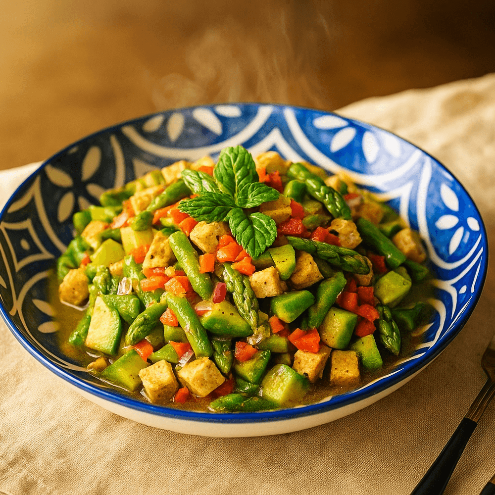 Asparagus & avocado salad