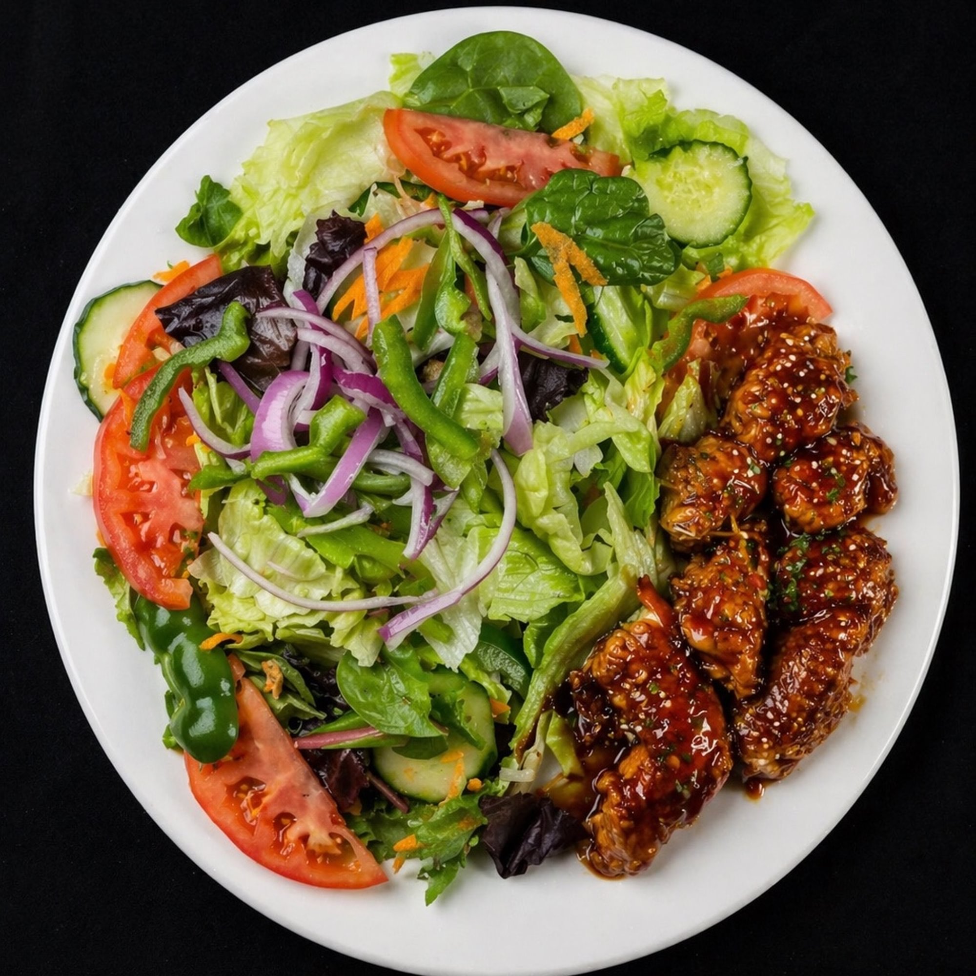 Chicken Teriyaki Cutlet Salad