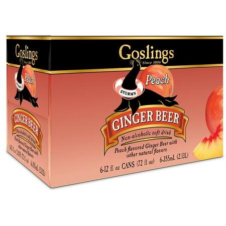 Goslings Ginger Beer Peach 6pk cans