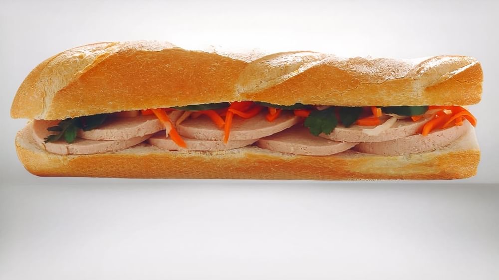 B7 Vegetarian Ham Baguette