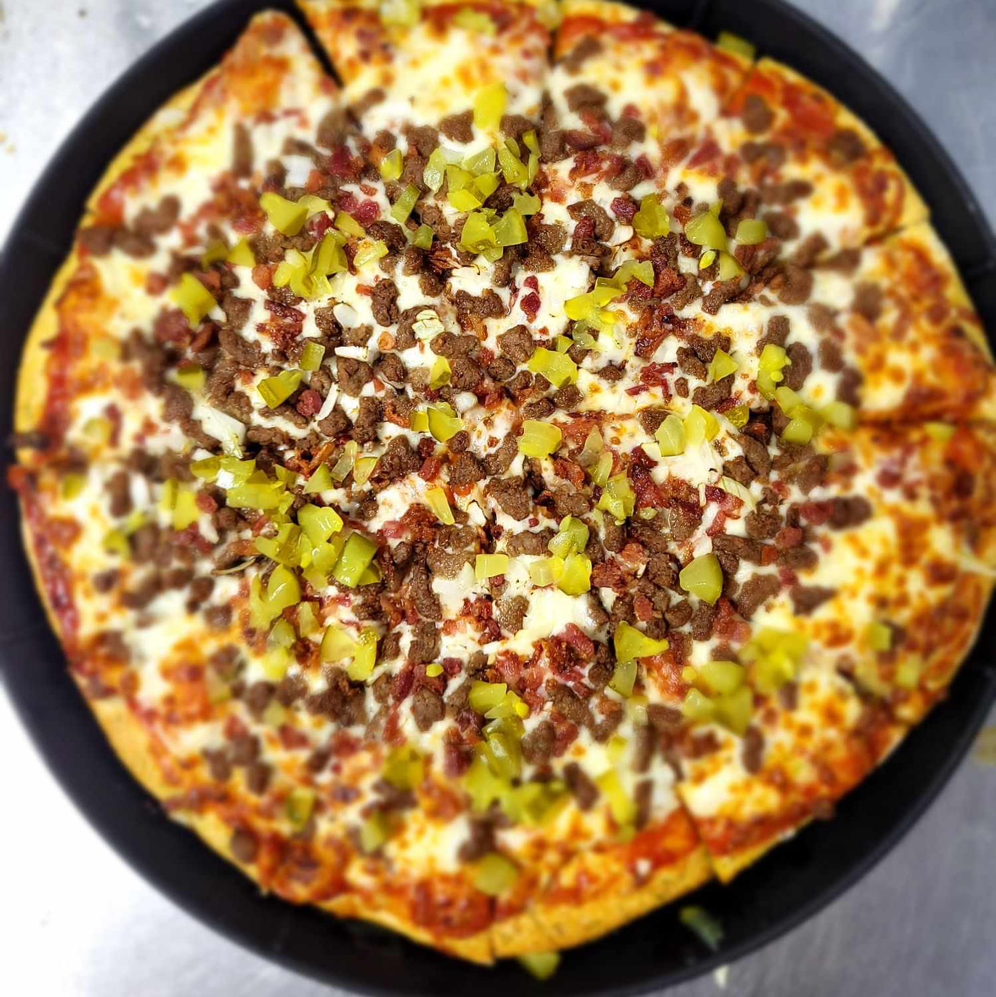 Cheeseburger Pizza