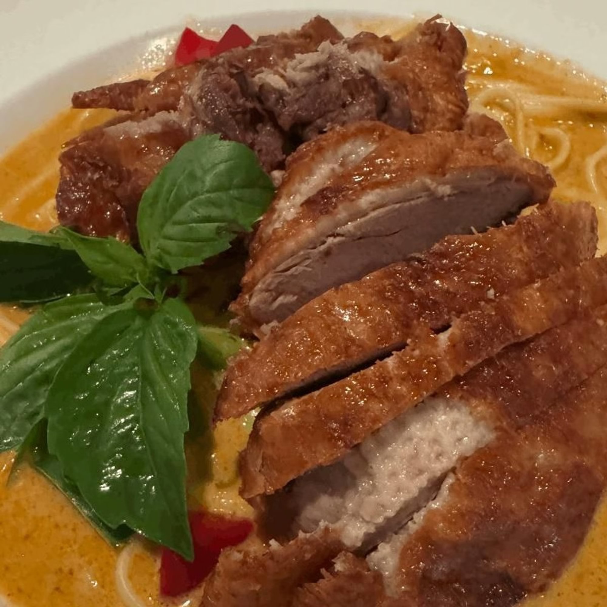 Duck Red Curry Pasta