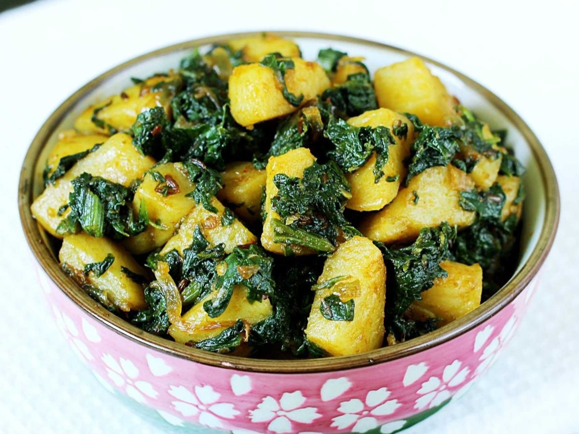 Fresh Spinach & Potatoes