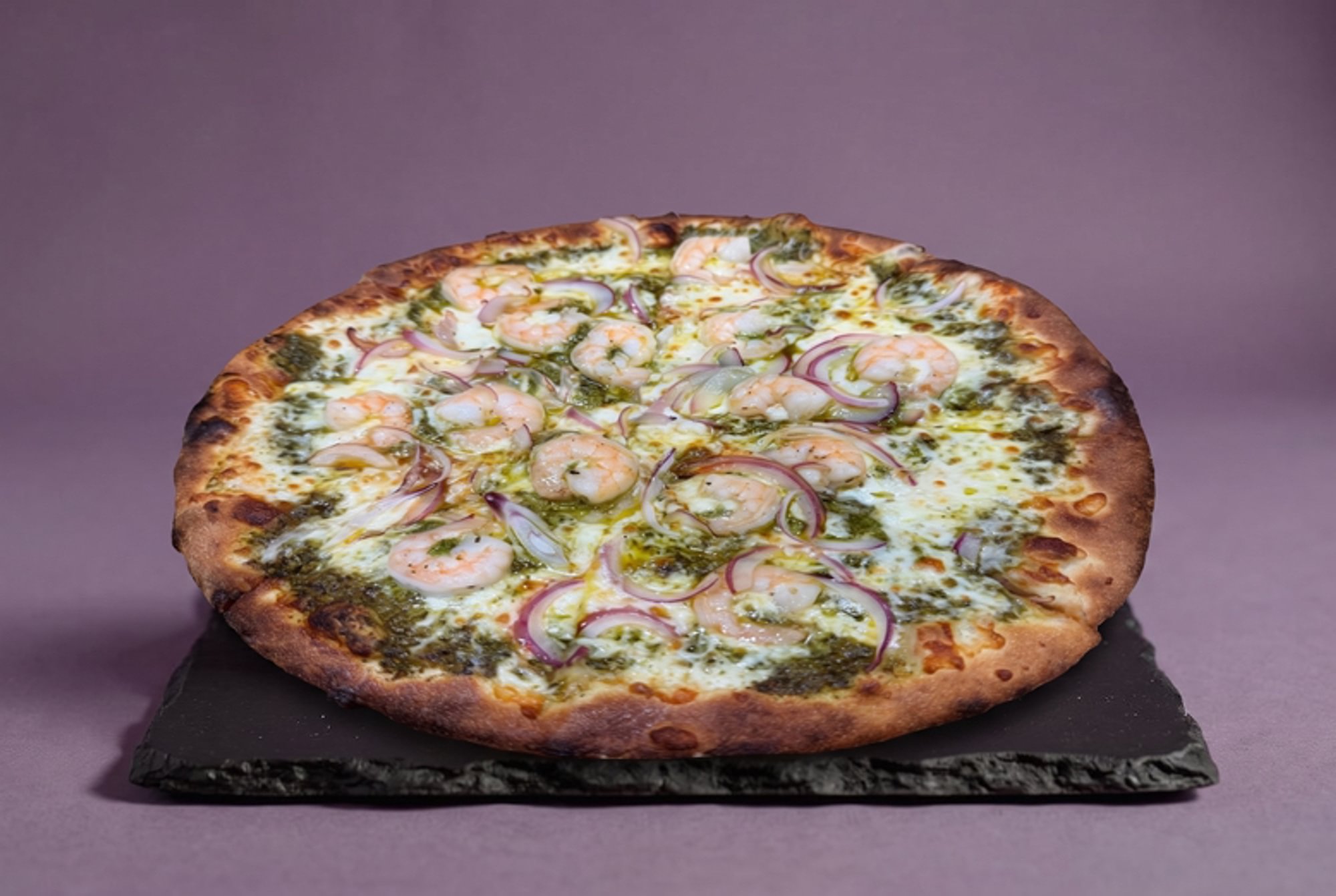 Shrimp Pesto Pizza