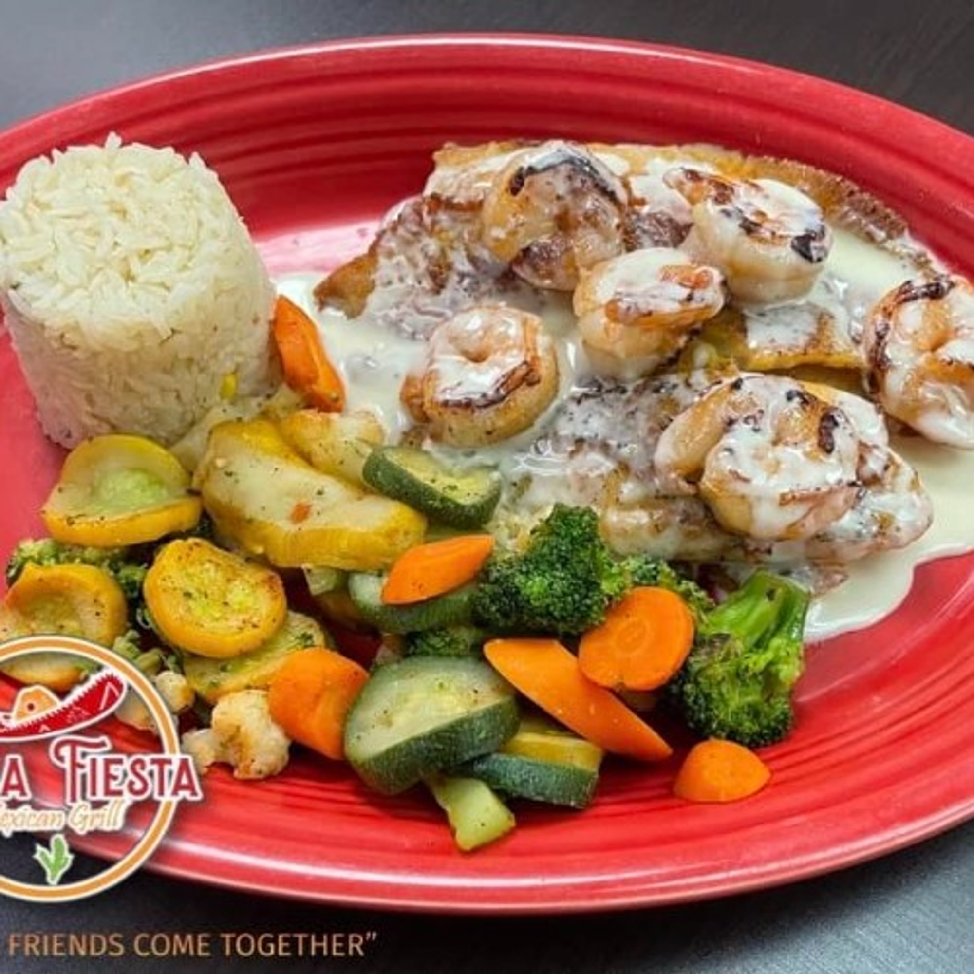 Tilapia and Shrimp Plate