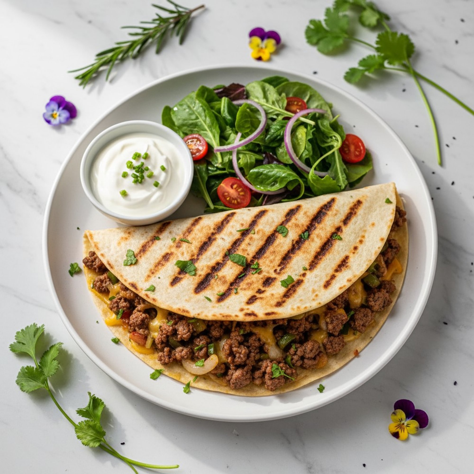 Ground Beef Quesadilla