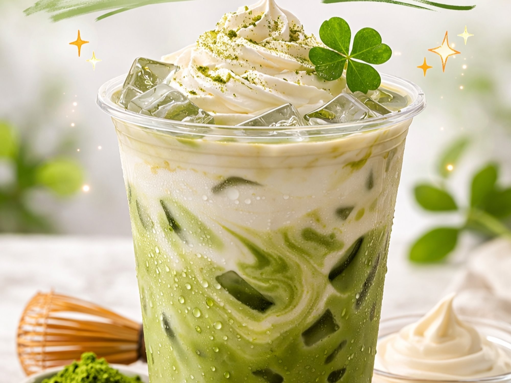 Iced Lucky Matcha Latte
