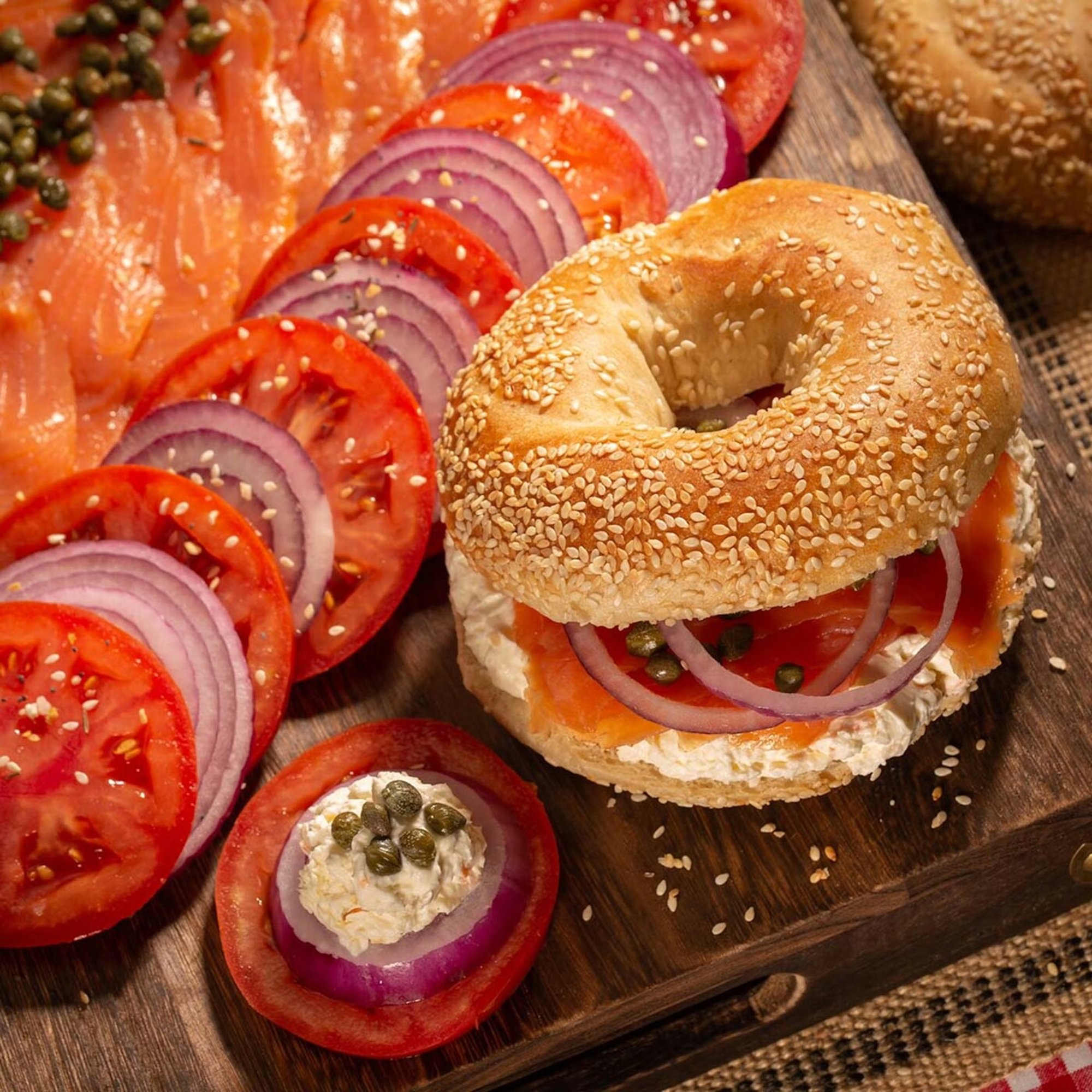 Nova Lox (Smoked Salmon Sandwich)