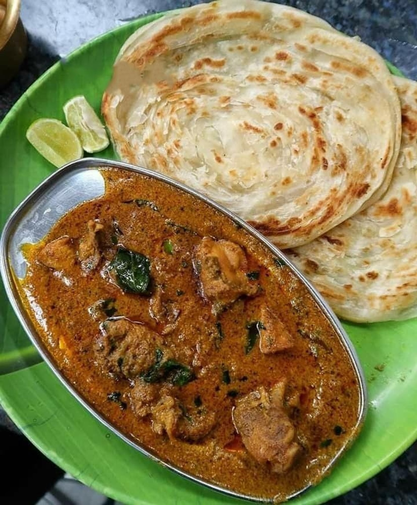 Parotta (2 Piece) - Mutton Curry