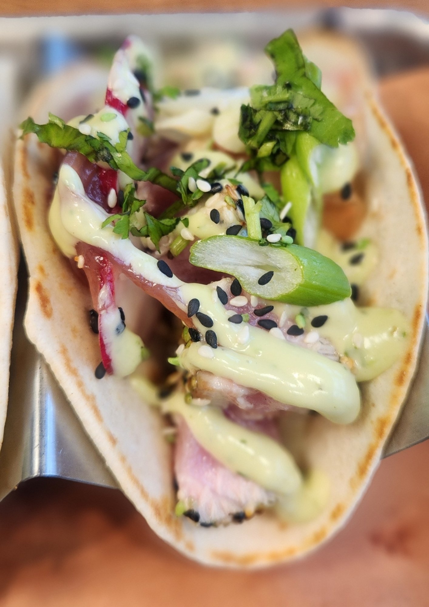 Sesame Tuna Taco