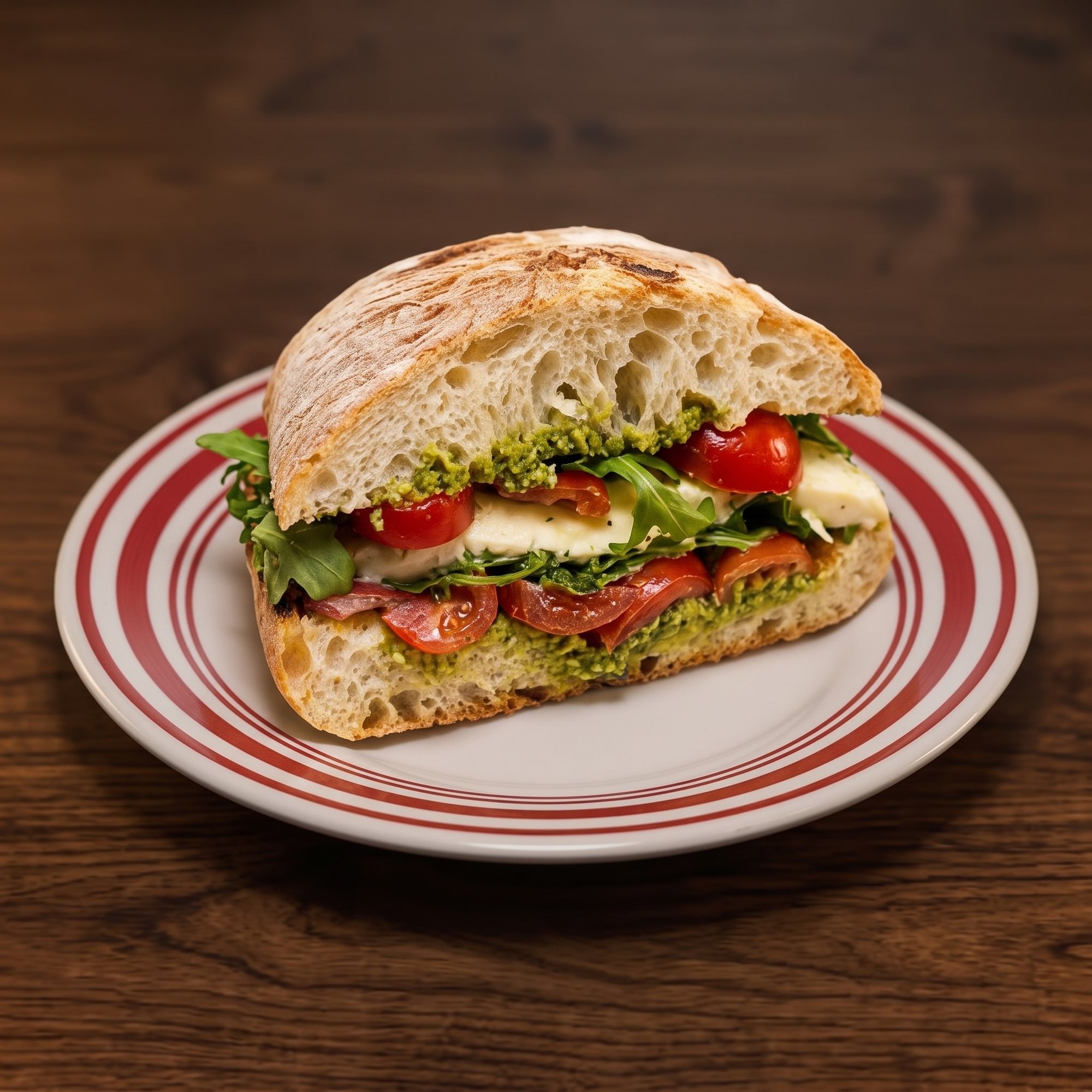 Grilled Chicken Pesto Sandwich