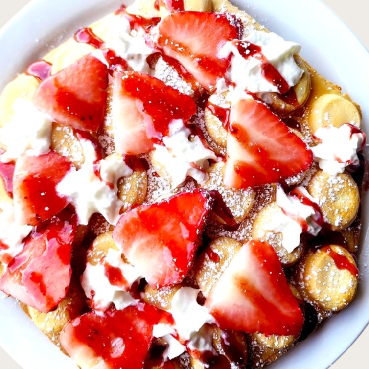 Strawberry cream Waffle