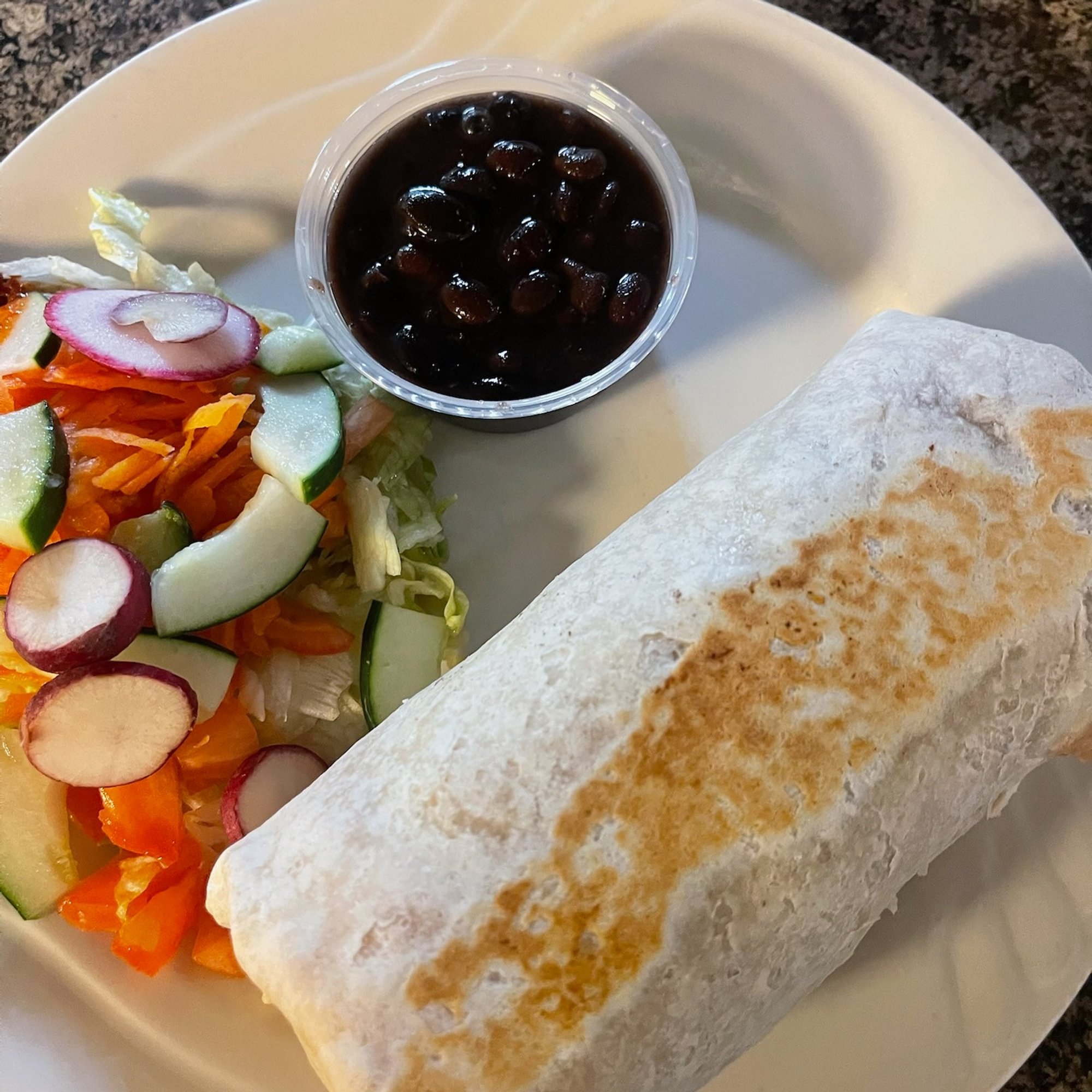 Shredded Chicken Burrito