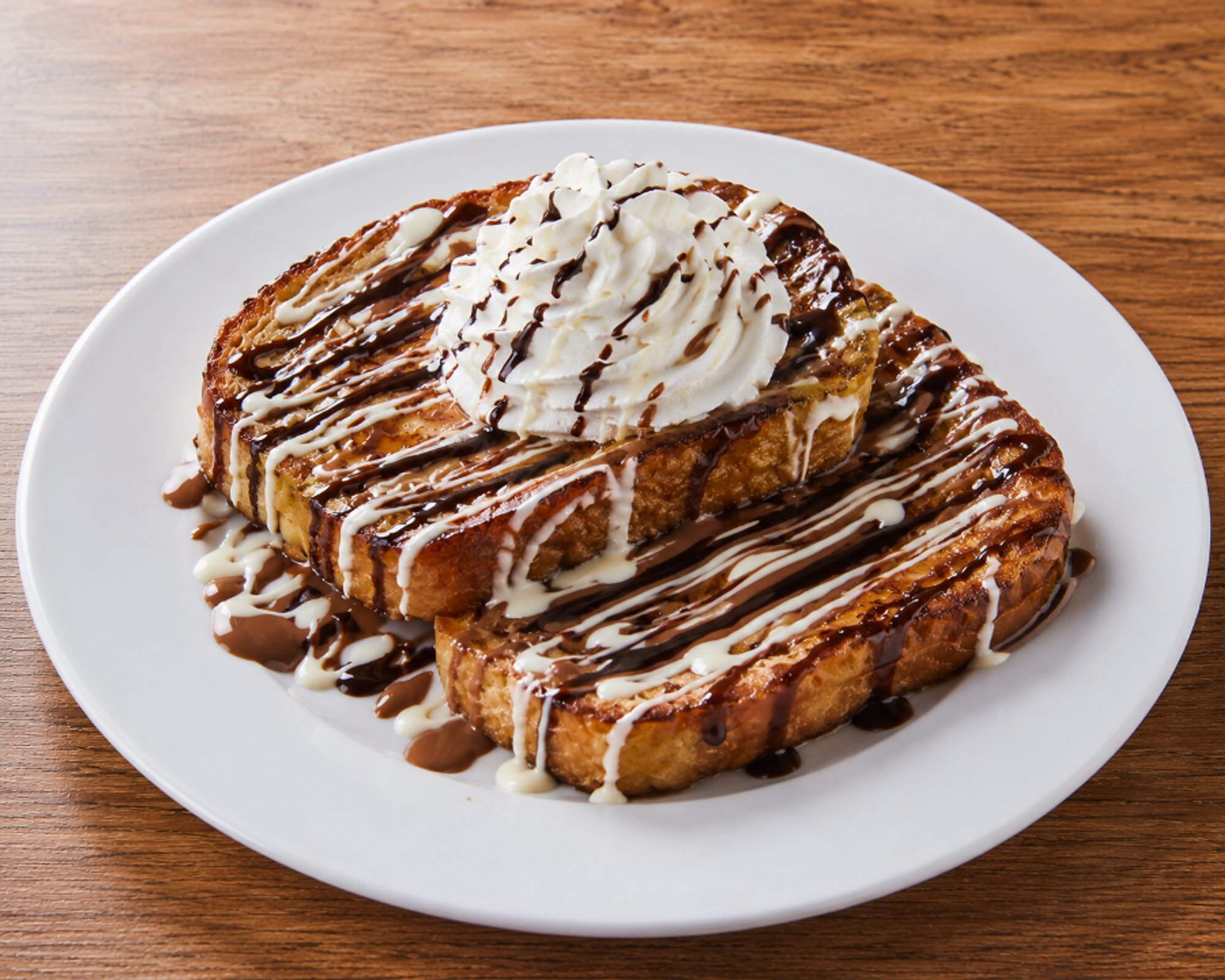 Tri Chocolate French Toast