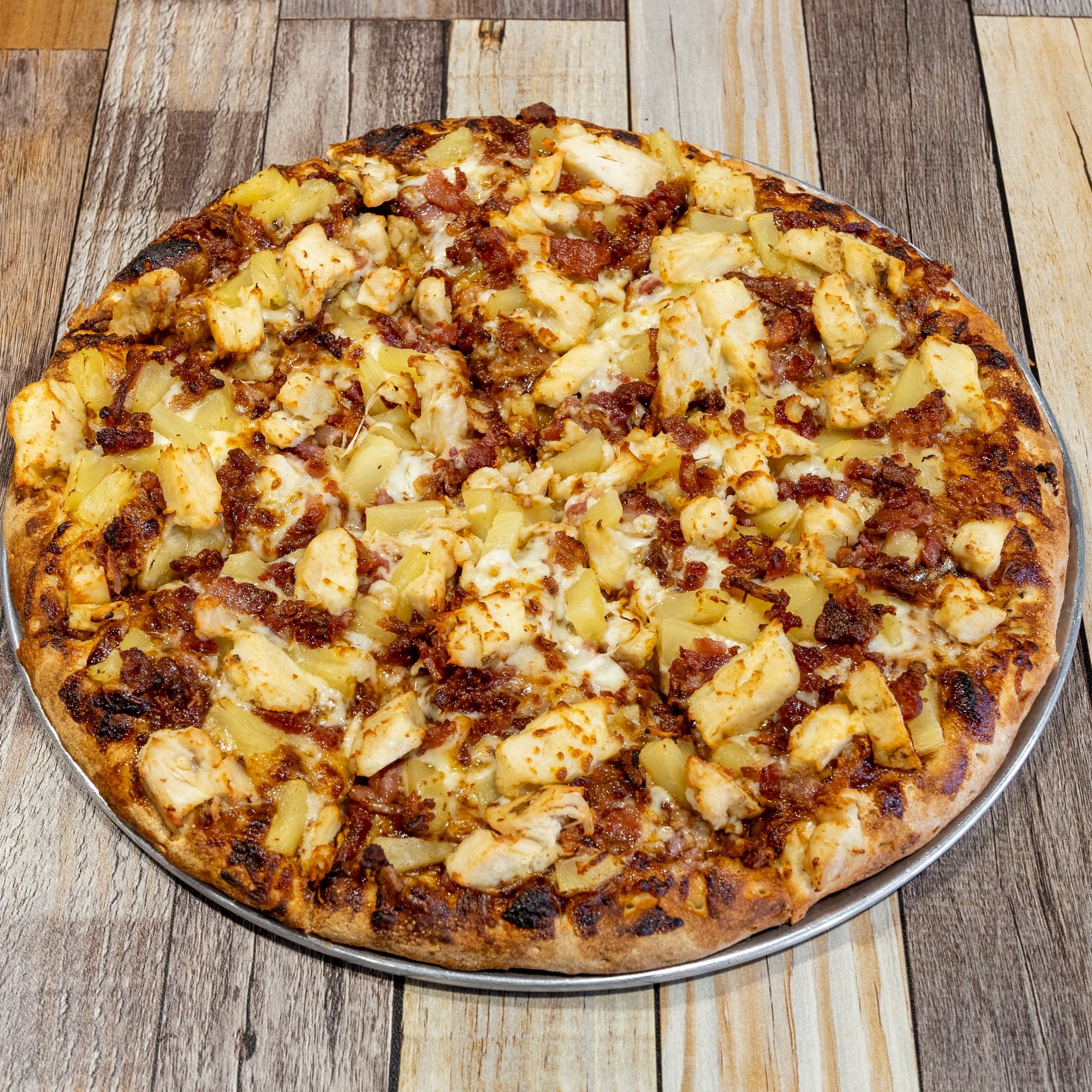 BBQ Chicken Maui Luau Pizza