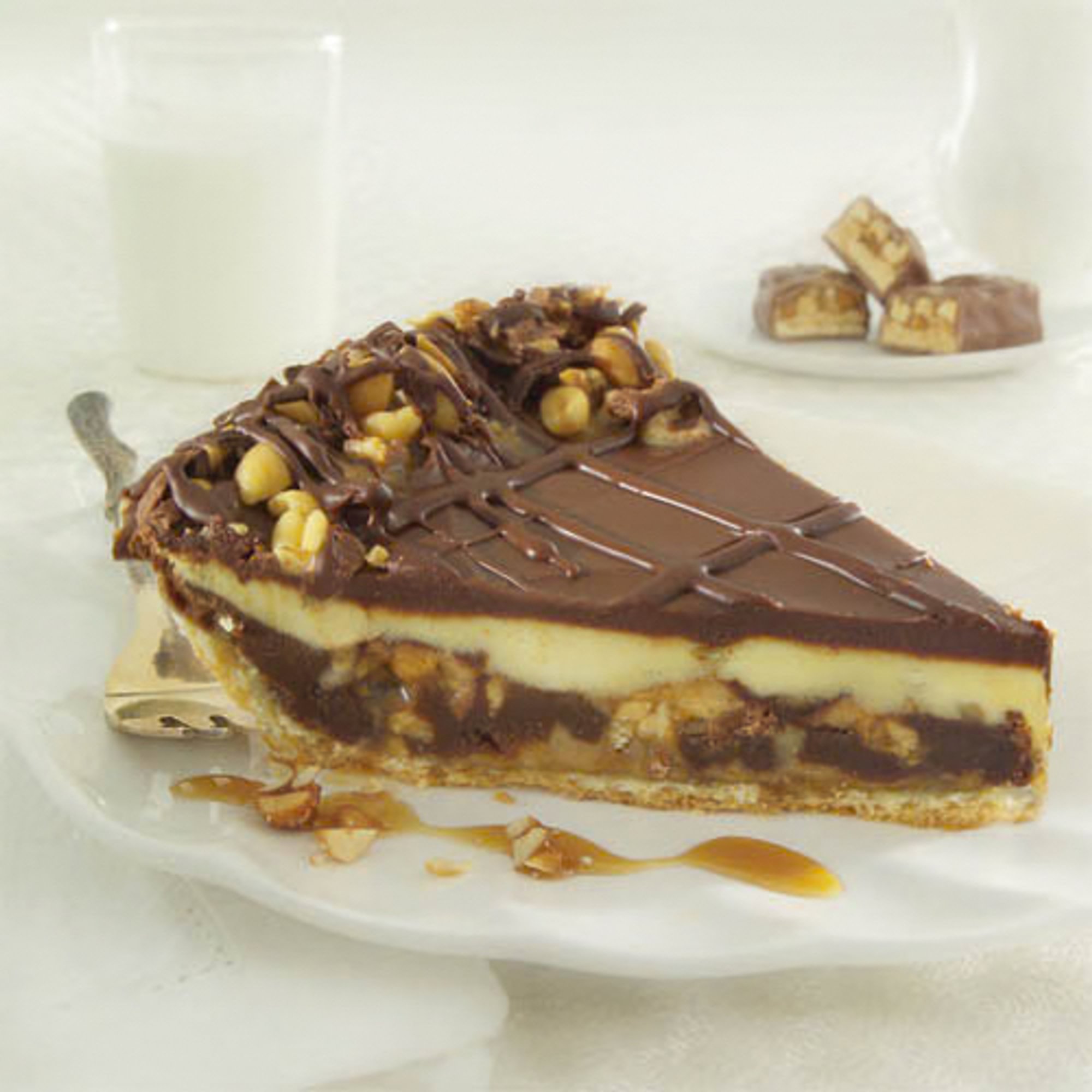 Big Blitz Pie with Snickers Bar