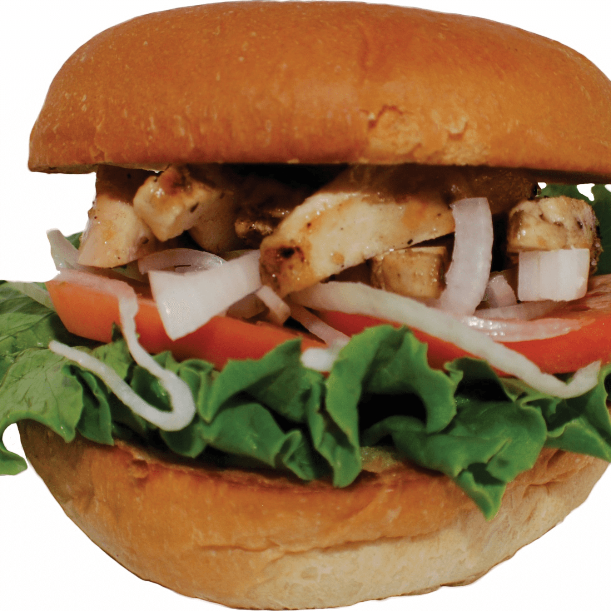 GRIIL CHICKEN BURGER AND FRIES