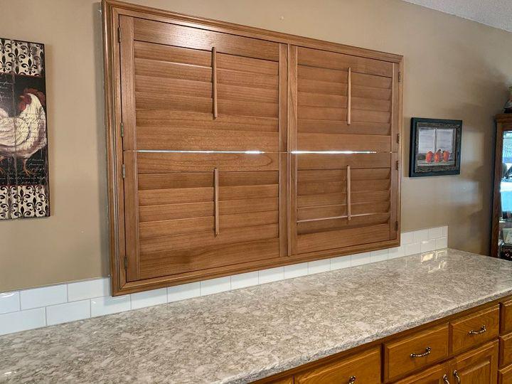Give your windows some style with Faux Wood Shutters by Budget Blinds of Mankato! This home came together perfectly with low-maintenance Faux Wood Shutters to match the cabinets.  BudgetBlindsMankato  FauxWoodShutters  ShutterAtTheBeauty  FreeConsultation  WindowWednesday