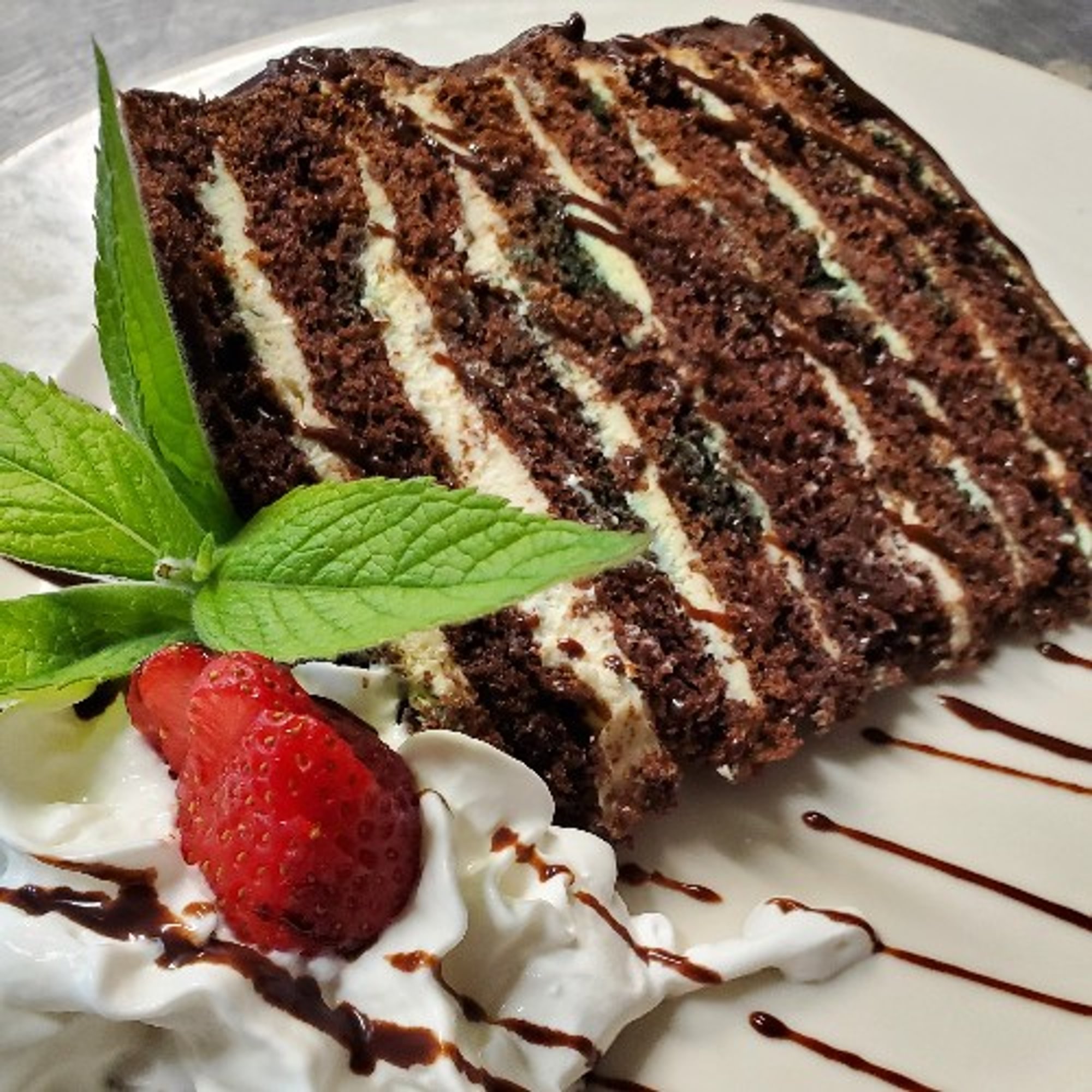 Dark Chocolate Mint Cake