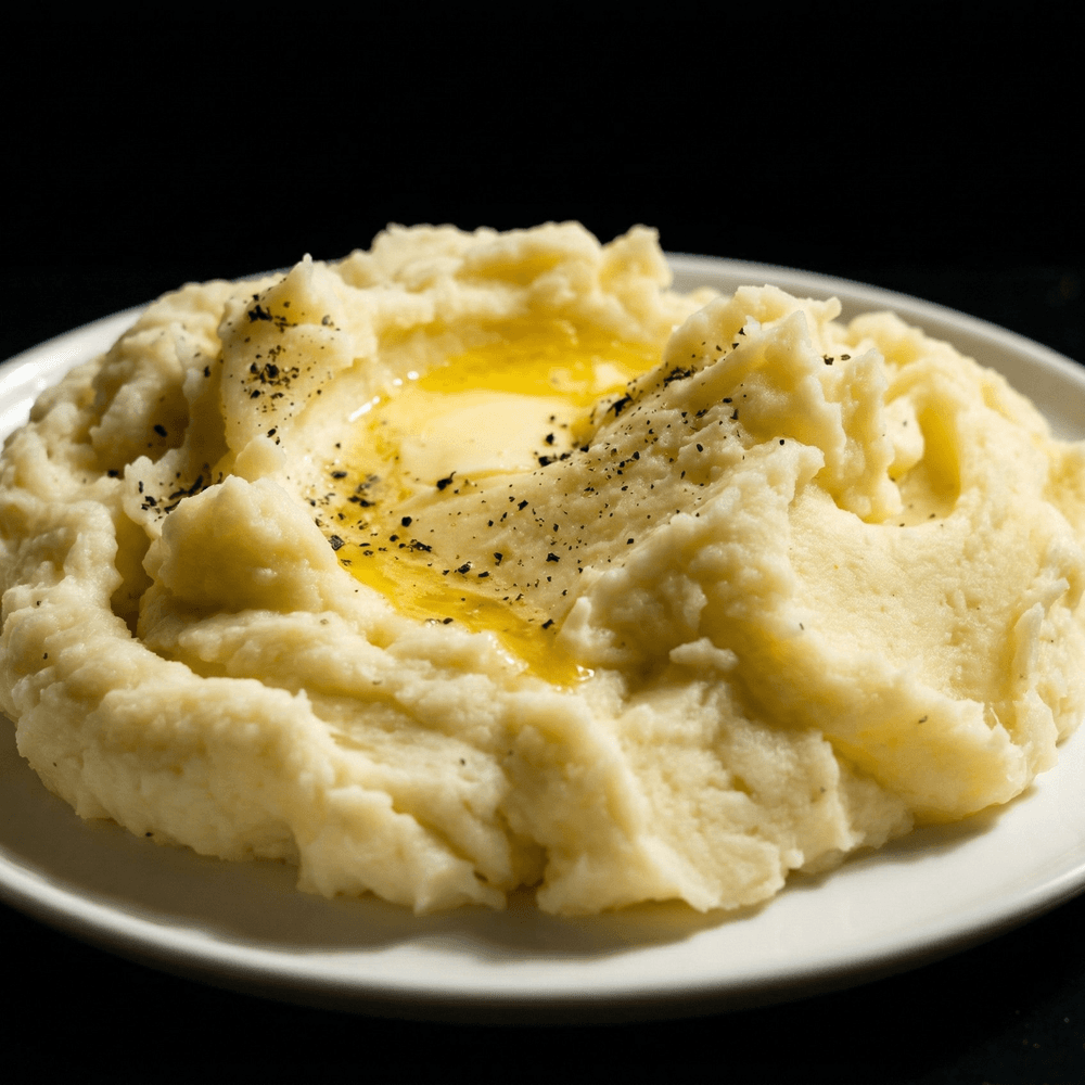 Mashed Potatoes with White Gravy