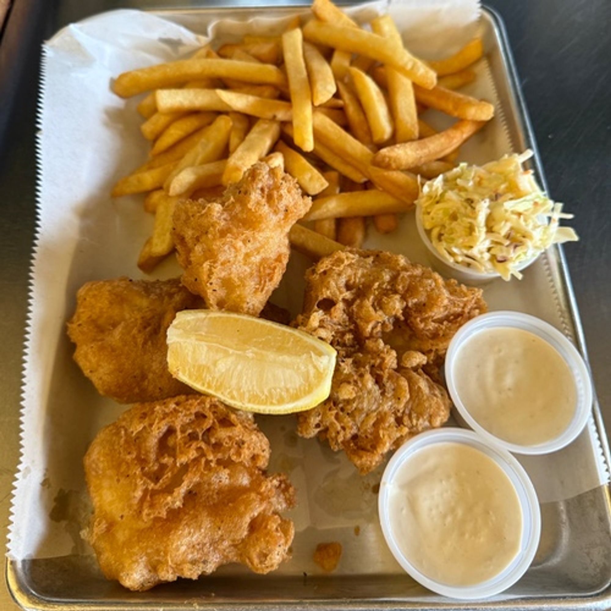 Beer Battered Fish with Choice of Side