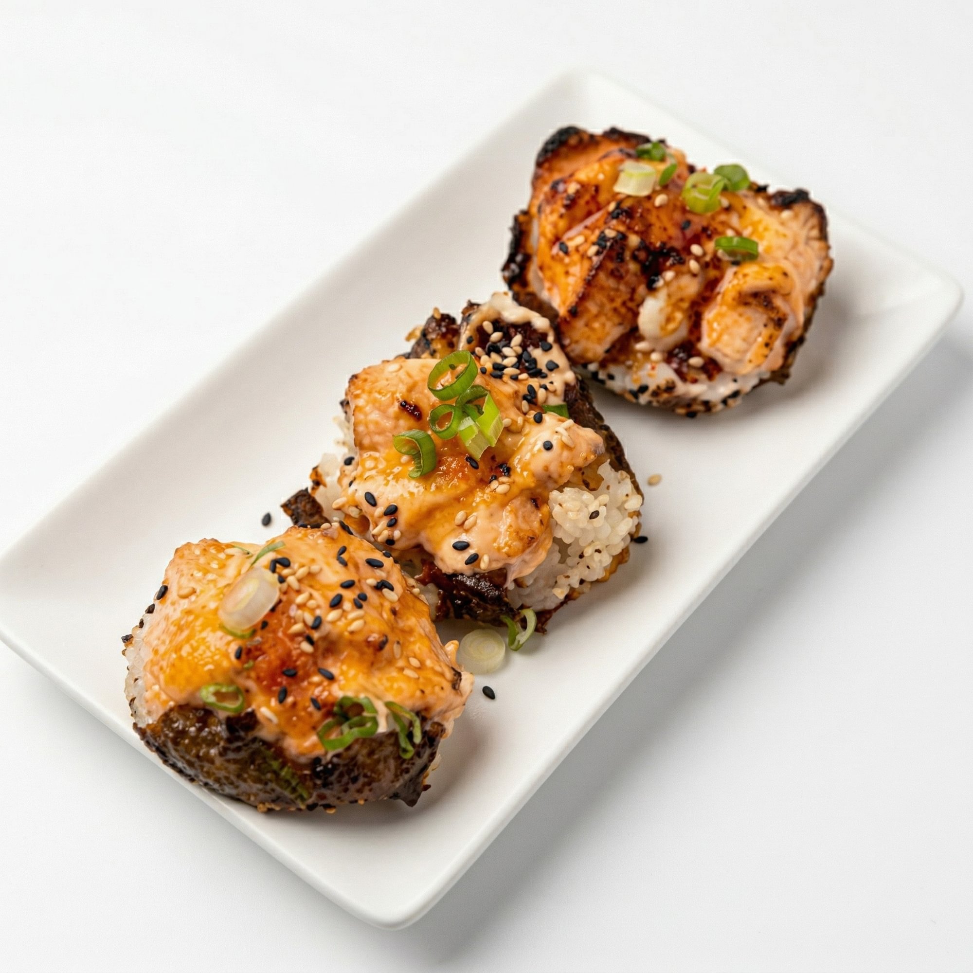Baked Salmon Sushi Cup
