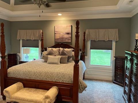 This Plainfield bedroom looks picture-perfect and is a great example of why Honeycomb Shades and Valances are a great option for both big and small windows