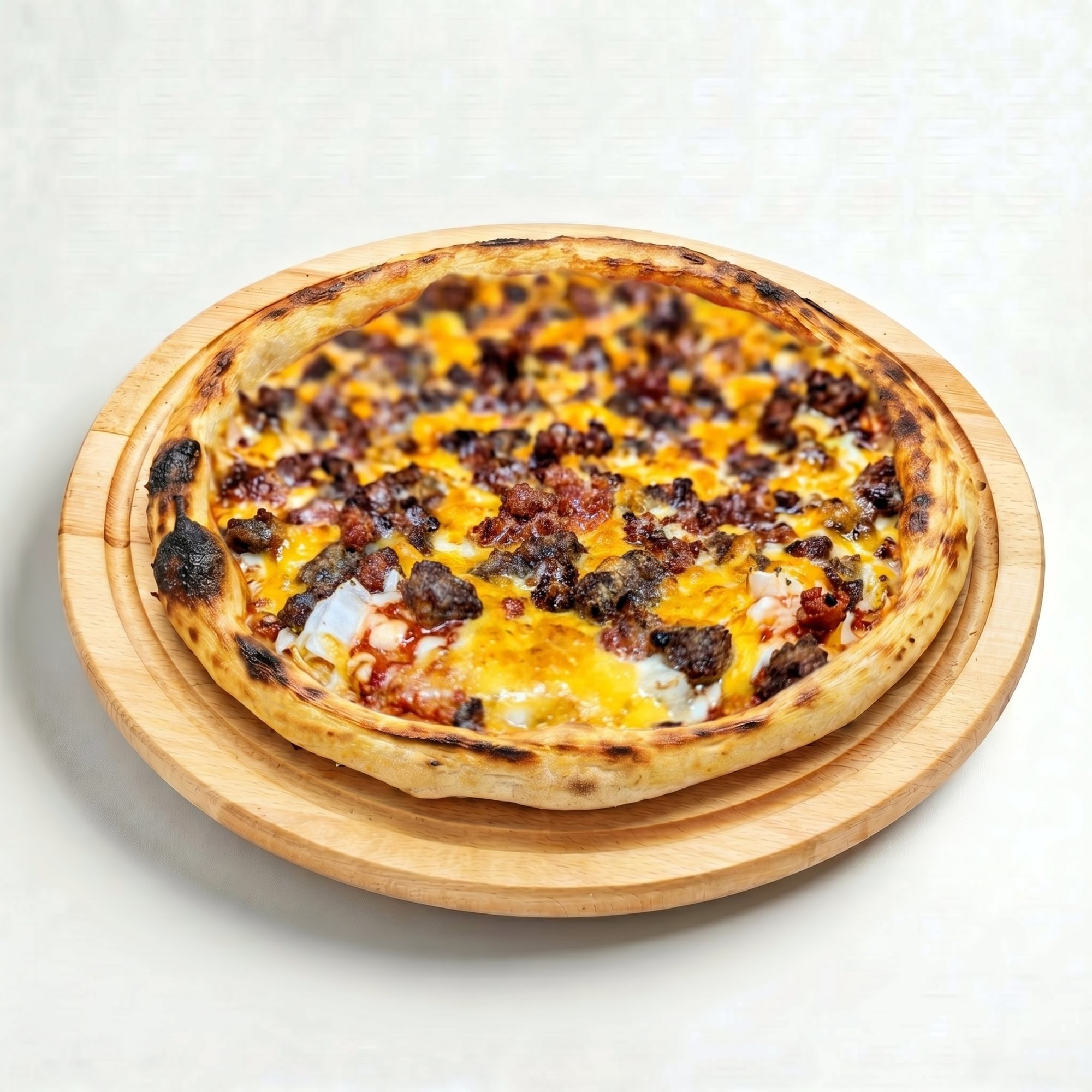 Deluxe Bacon Cheeseburger Pizza