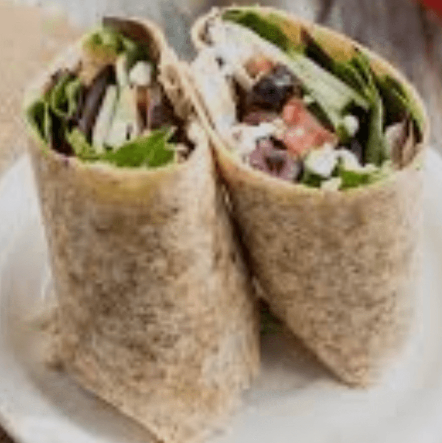 Greek with Grilled Chicken Wrap