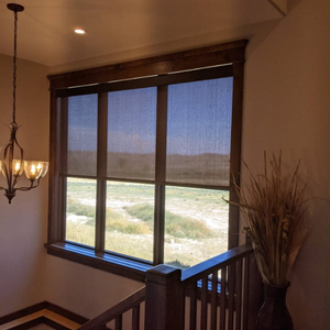 Budget Blinds of Rock Springs can help you keep your view and cut down on UV glare with Solar Shades.