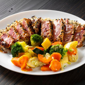 SESAME CRUSTED AHI DINNER