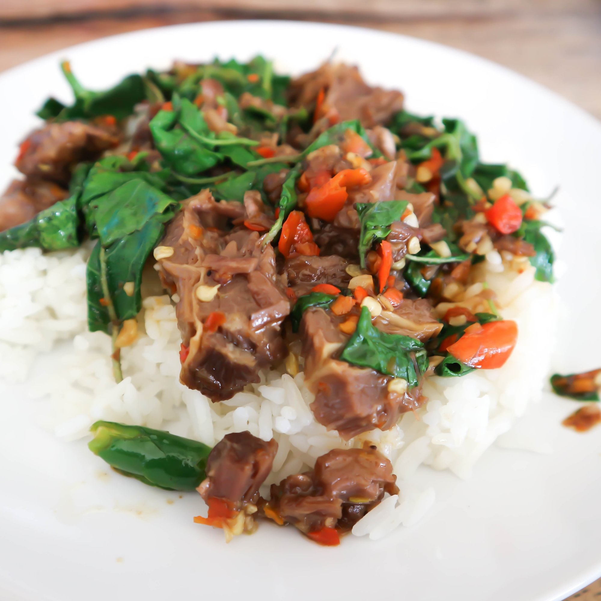 Shaking Beef w/ Watercress