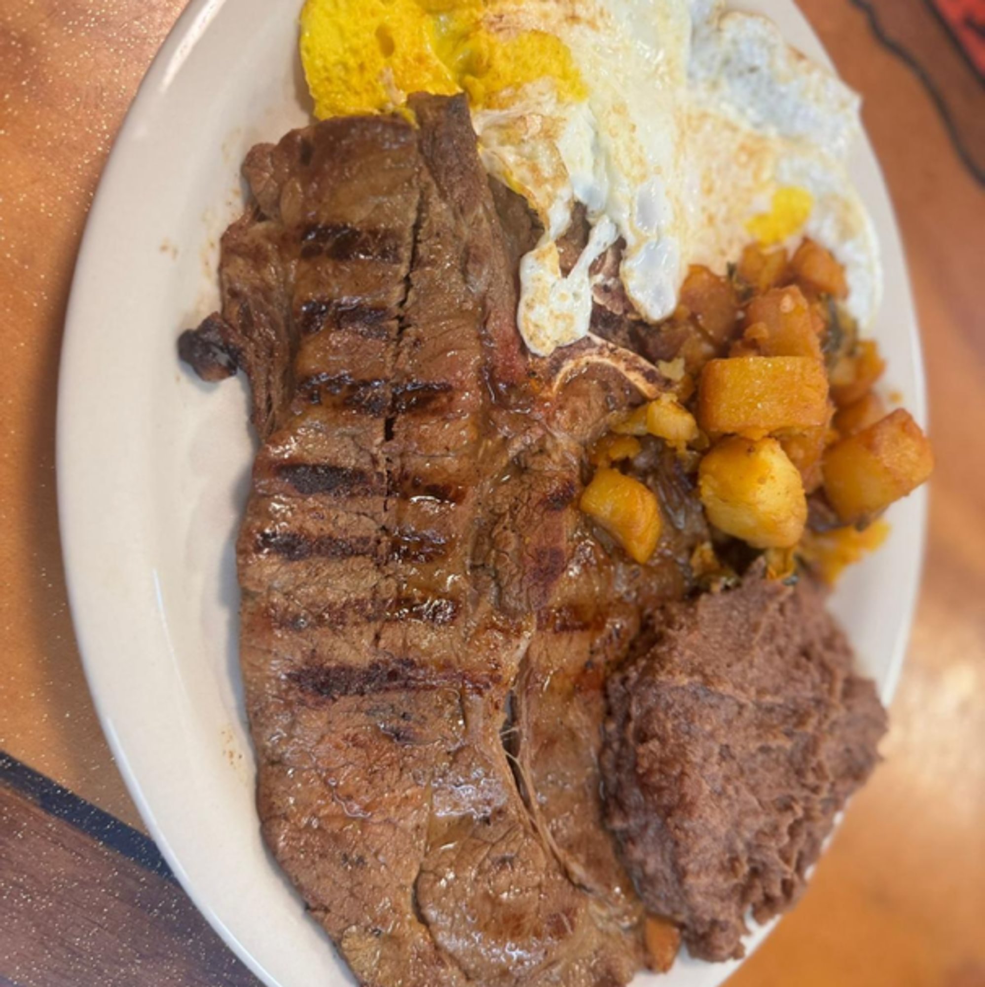 Steak and Egg Plate