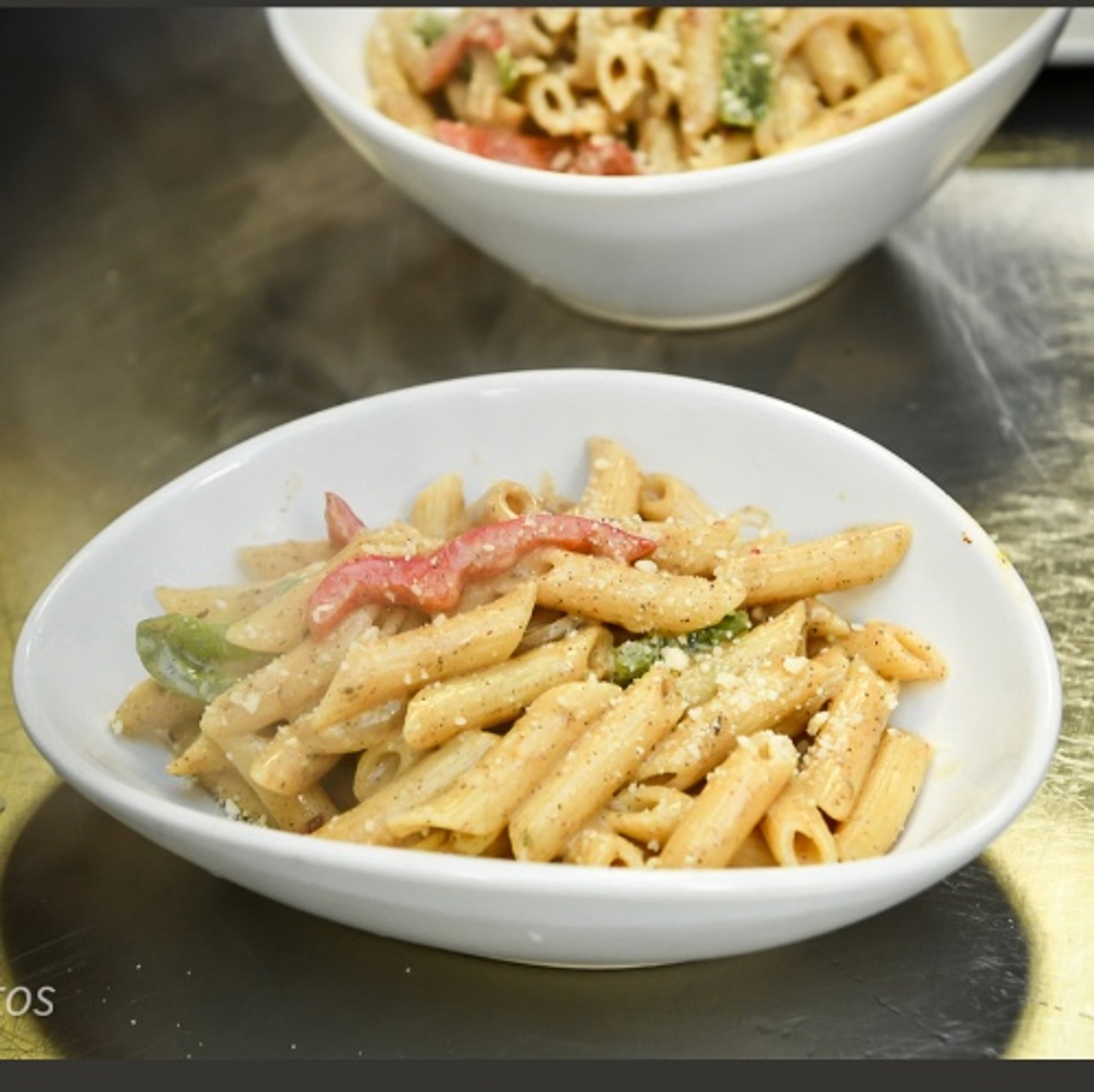 Rasta Pasta Large plate No Meat Plantains No Cabbage