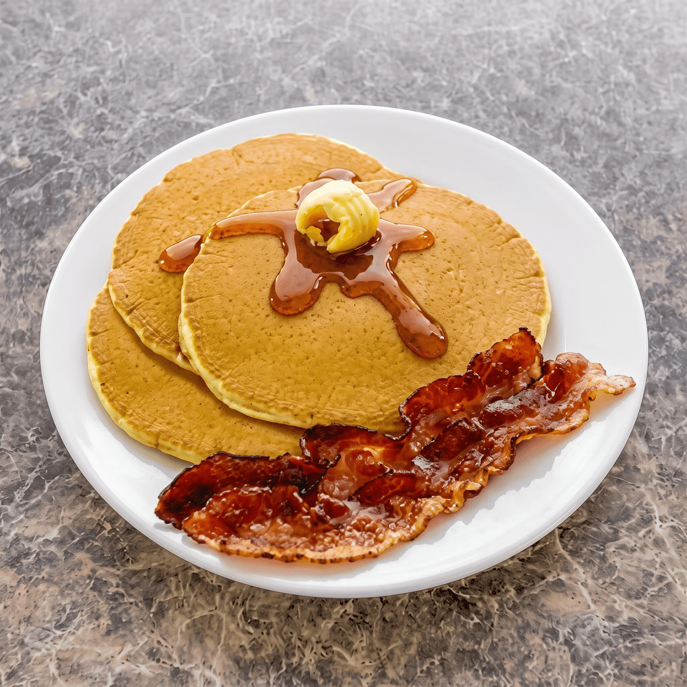 Pancakes with Choice of Meat Platter