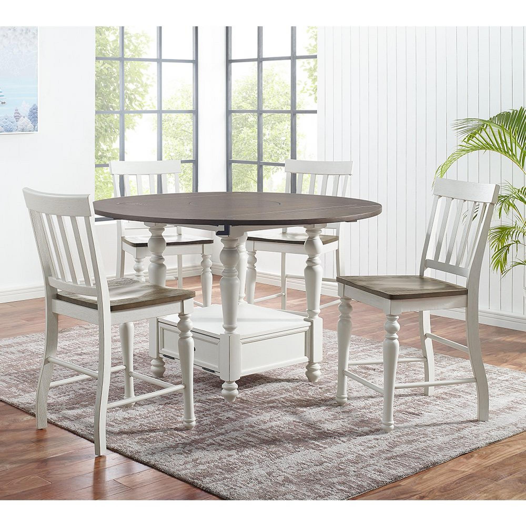 Joanna 5 - Piece Round Counter Height  Dining Set