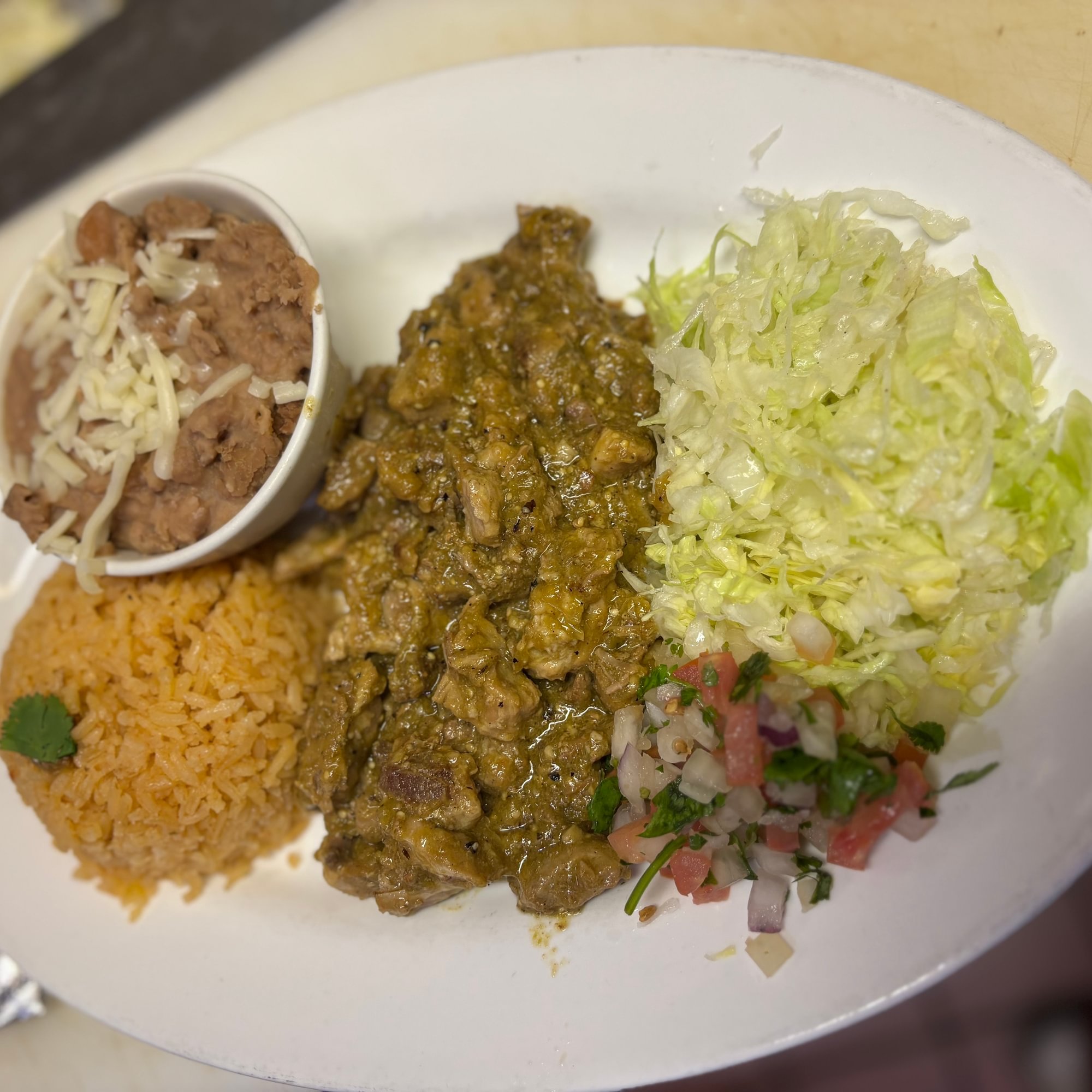 Chile Verde Plate