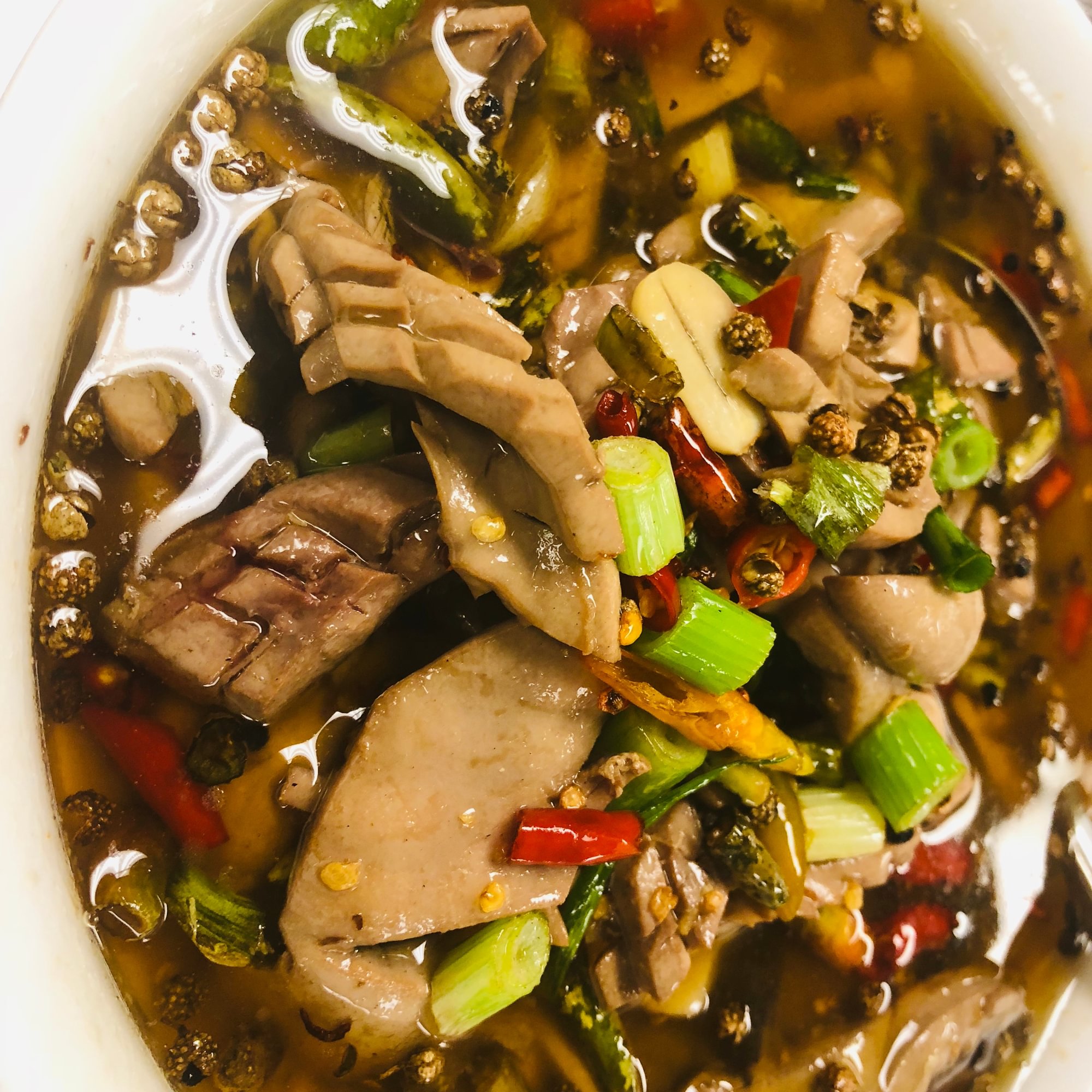 Pork Kidney with Green Peppercorns 青花椒腰花