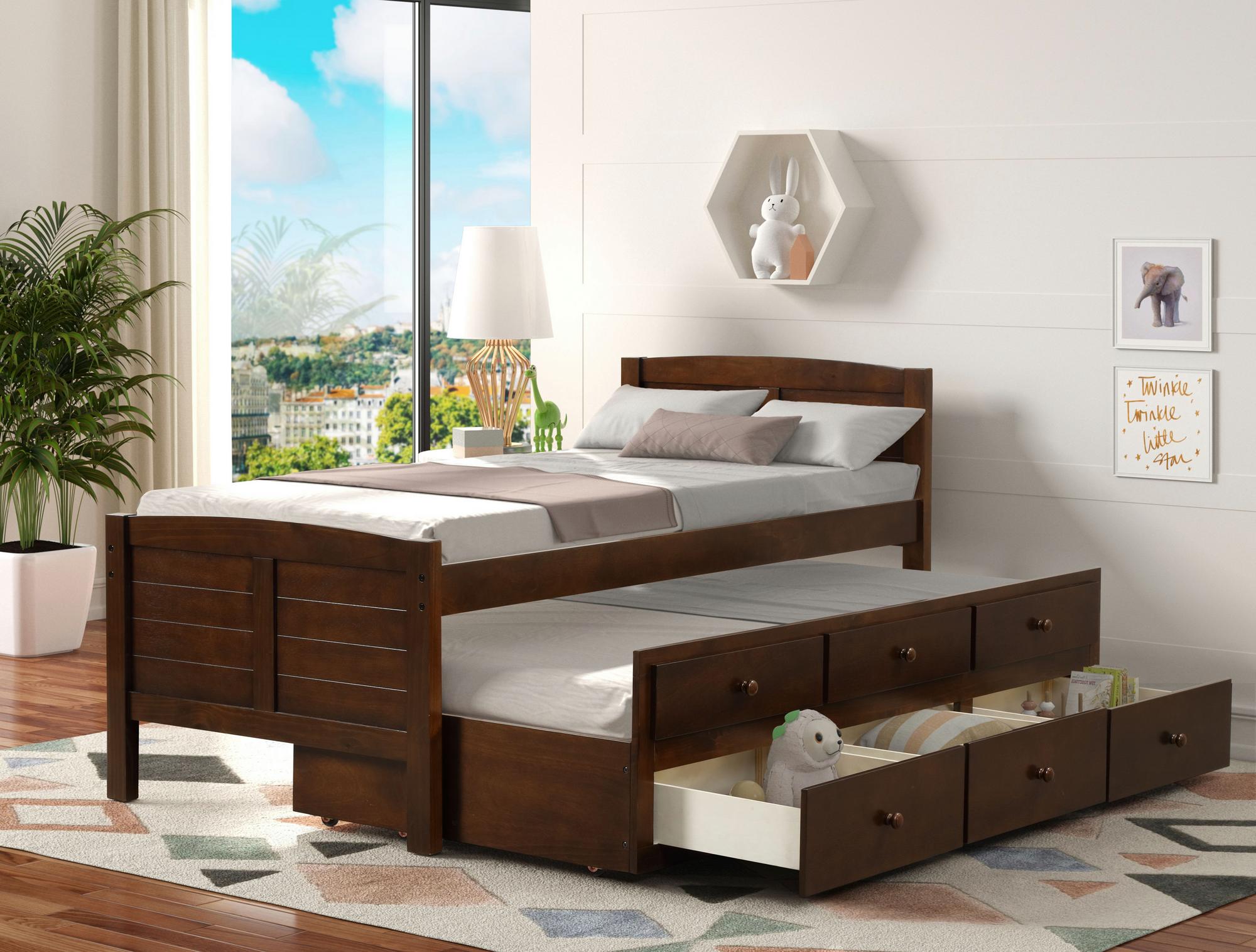 Holmes 3 - Piece Twin Captain's Bed w/Trundle