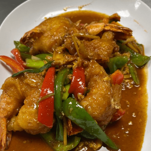 Jumbo Shrimp With Chili Paste