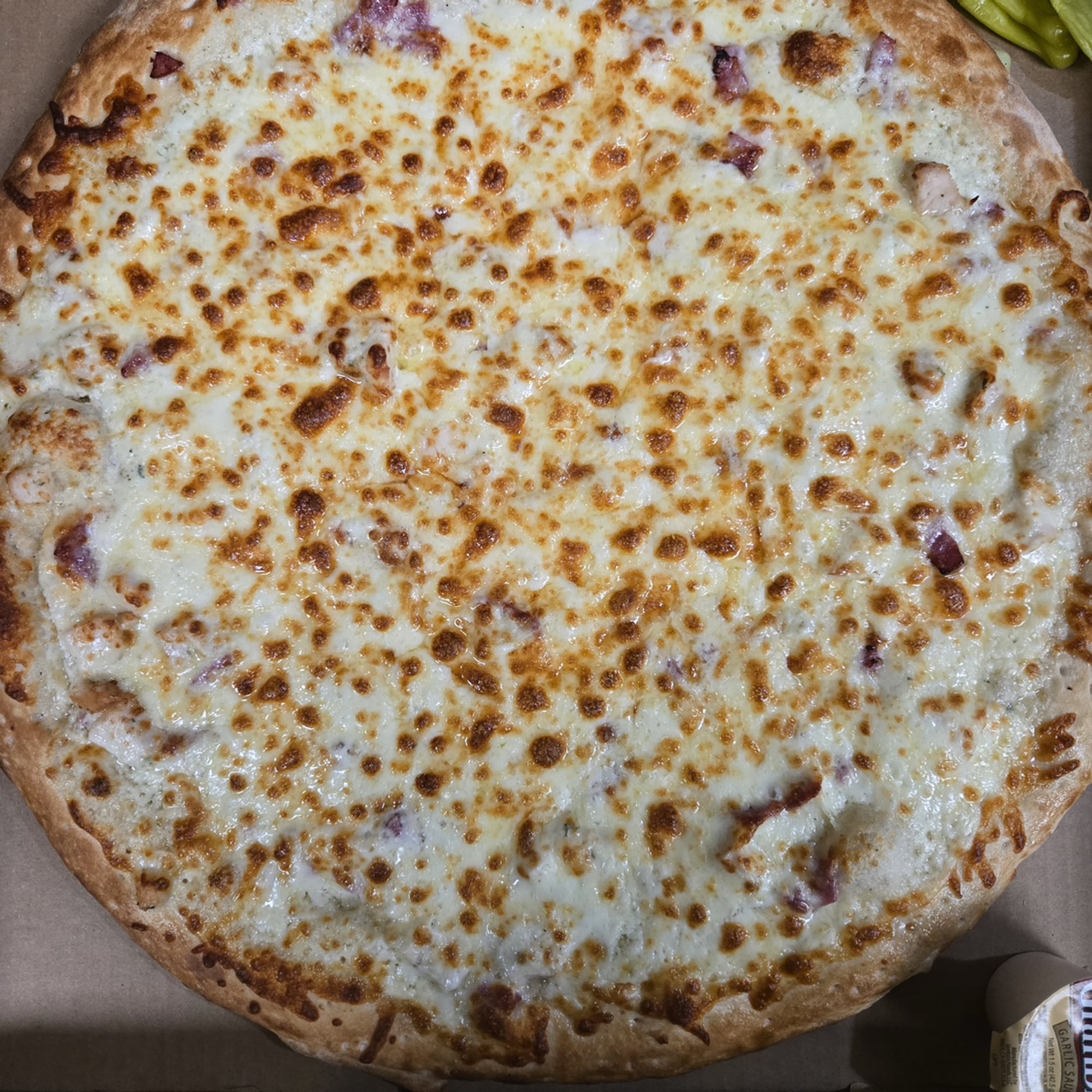 Turkey Bacon Chicken Ranch Pizza