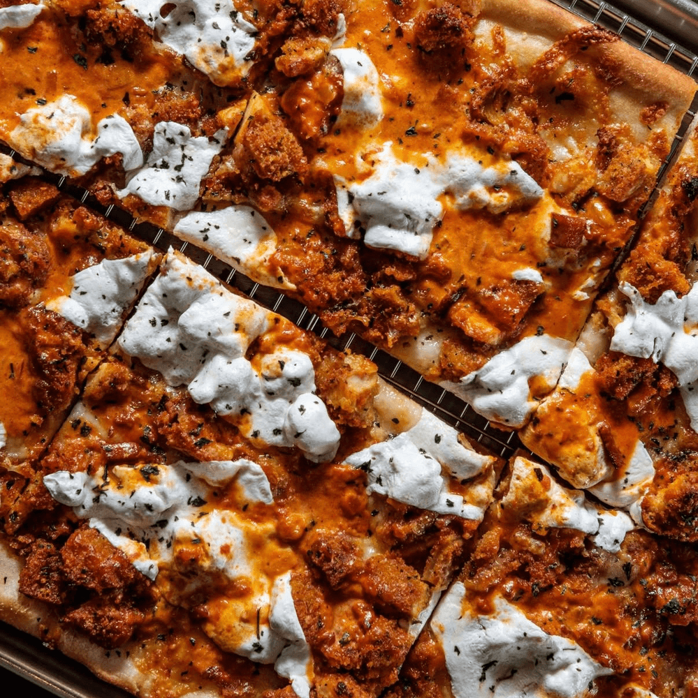 Grandma Chicken Vodka Pizza