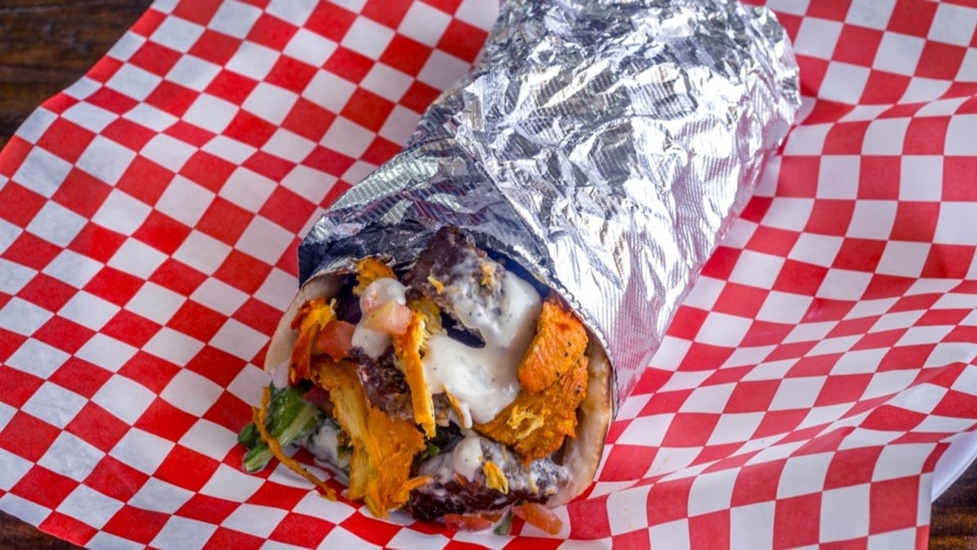 Gyro and Chicken Pita Wrap