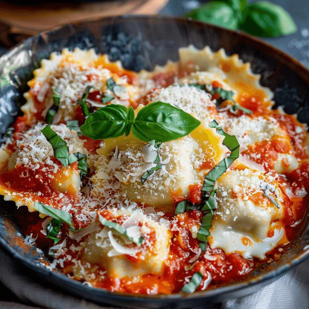 Cheese Ravioli Parmigiana